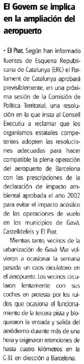 Noticia publicada en la revista AQUÍ el 24 de diciembre de 2004